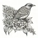 silence tattoo design idea