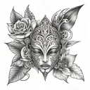 silence tattoo design idea