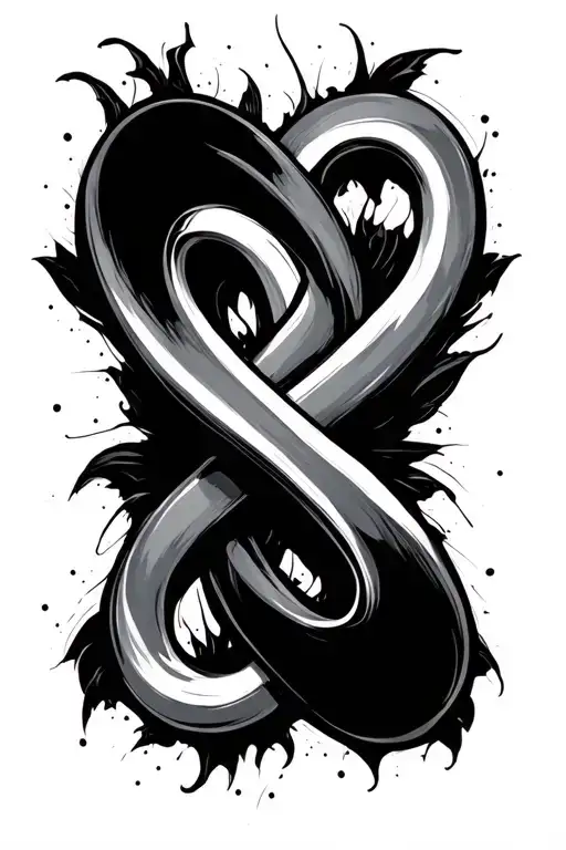 infinity symbol  tattoo design idea