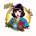 titties tattoo design idea