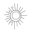 sonne tattoo design idea