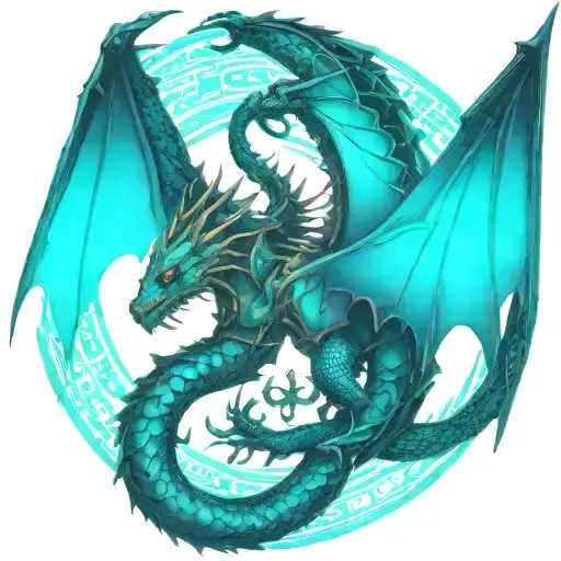 bipolar affectivity dragon two heads remove wing attached tattoo design idea