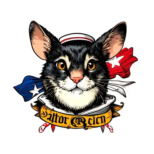 Computer Mouse sailor jerry tattoo design idea