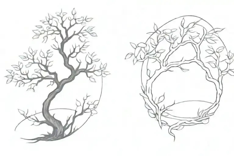 poison tree tattoo design idea