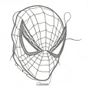 spiderman mask tattoo design idea