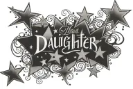 stars representing the client's daughters name written tattoo design idea