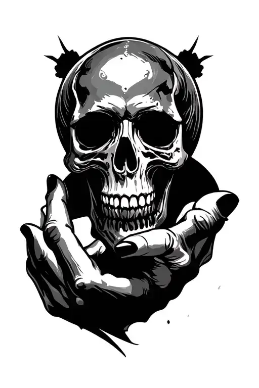 skull hand tattoo design tattoo design idea