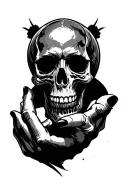skull hand tattoo design tattoo design idea