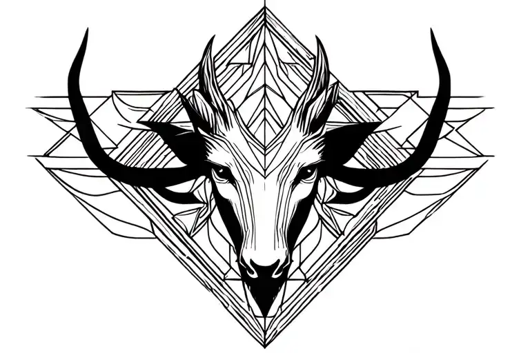 capricorn tattoo design idea