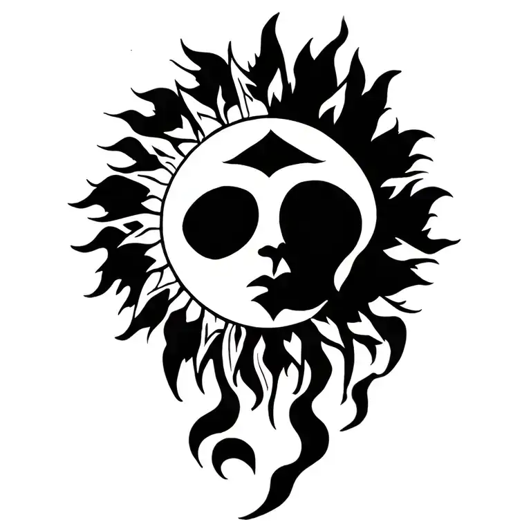 Argentina Sun tattoo design idea