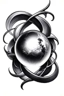 Orb tattoo design idea
