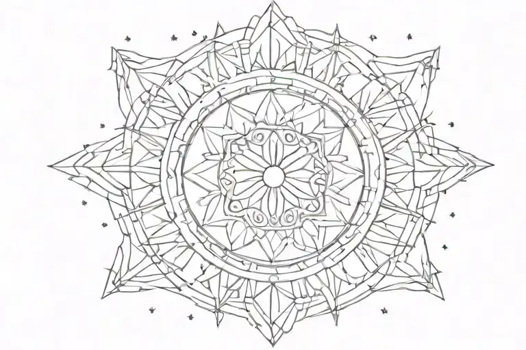 outline, geometric, cresent moon, love, shooting stars, mandala, hanging, lotus, moons, outline,  multiple moons tattoo design idea