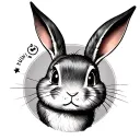 bugs bunny rabbit tattoo design idea