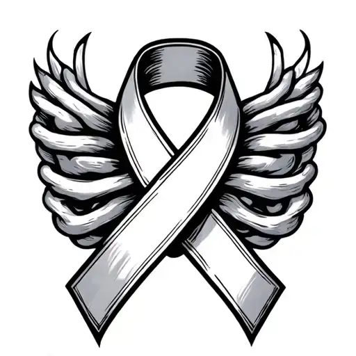 Colon Cancer Ribbon tattoo design idea