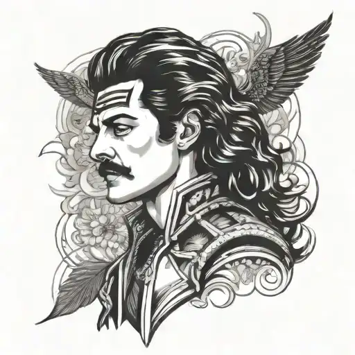 Bohemian Rhapsody Cover Art tattoo design idea