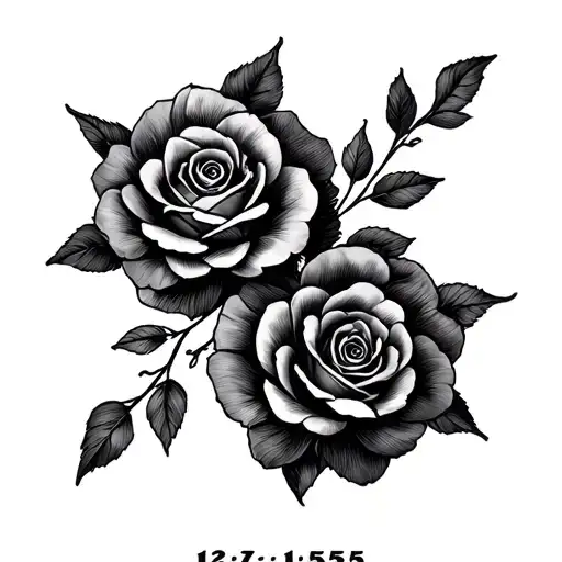 Make me a combination of these four dates for the elaboration of a mini tatoo, I need design ideas, 12-07-1965, tattoo design idea