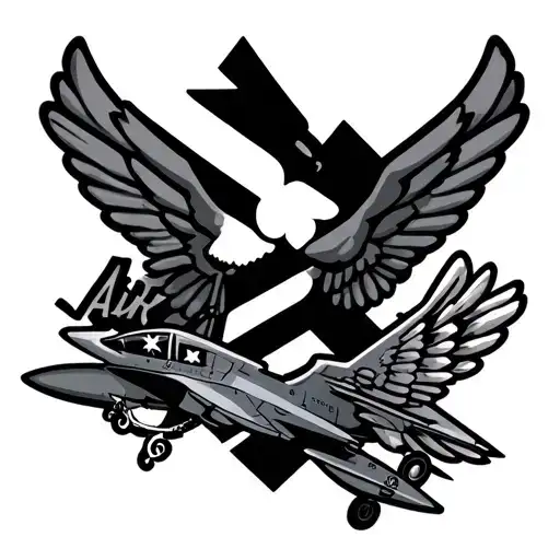 Air Force tattoo design idea