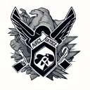 Air Force tattoo design idea