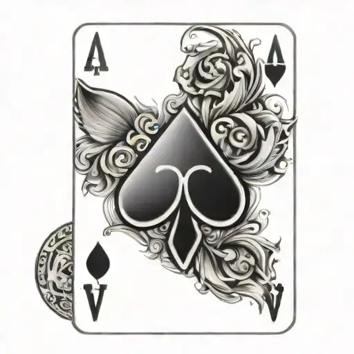 playing card ace tattoo design tattoo design idea