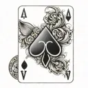 playing card ace tattoo design tattoo design idea