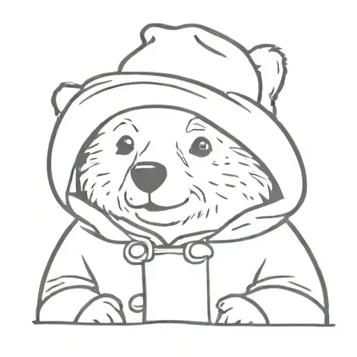 paddington bear tattoo design idea