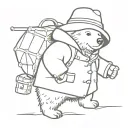 paddington bear tattoo design idea