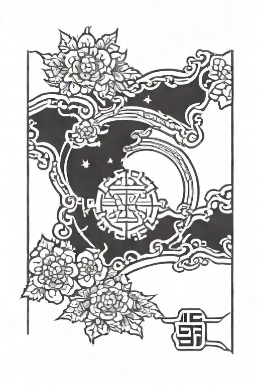 korean flag tattoo design idea