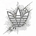 adidas logo tattoo design idea