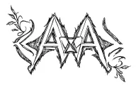 "AAA" letters A tattoo design idea
