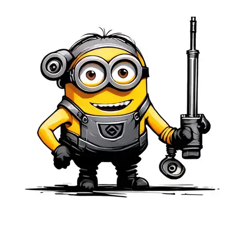 Minion mechanic tattoo design idea