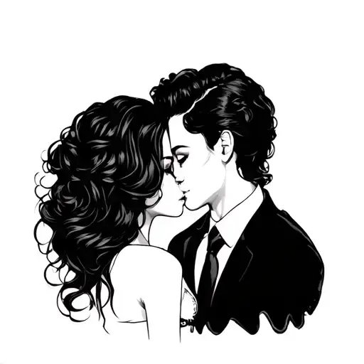 Femdom couple   tattoo design idea