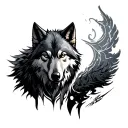 Witcher Wolf tattoo design idea