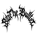 "Bite The Bullet" "Bite The Bullet" Blackwork Dark Lettering Calligraphy Chaotic Hardcore, Soft-Edge, High-Contrast Black Ink tattoo design idea