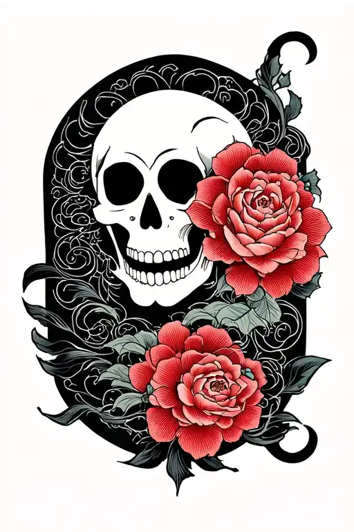 holy death tattoo design idea