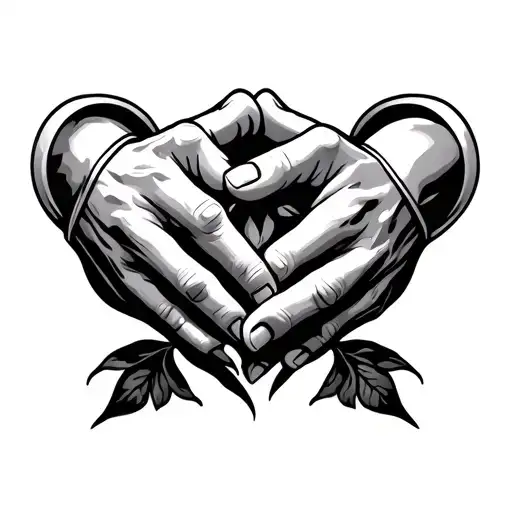 pinky promise intertwined tattoo design idea