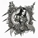 Alice madness returns dark tattoo tattoo design idea
