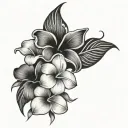 flower hawaii tattoo design idea