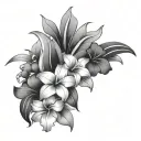 flower hawaii tattoo design idea