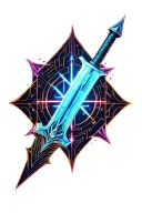 claymore sword tattoo design idea