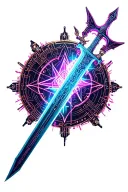 claymore sword tattoo design idea