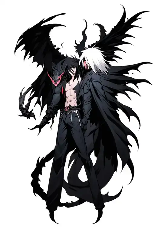 Ichigo Vasto Lord and Ulquiorra Cifer tattoo design idea