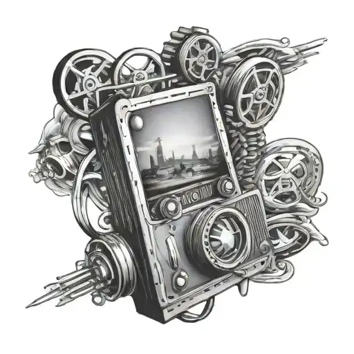 Cinema tattoo design idea