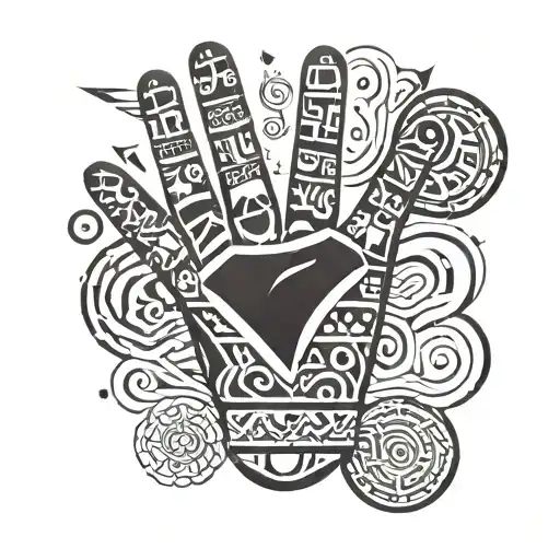 like hand emoji made tattoo design idea