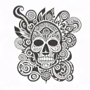 like hand emoji made tattoo design idea