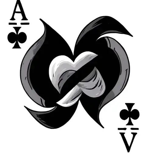 Ace Of Hearts tattoo design idea