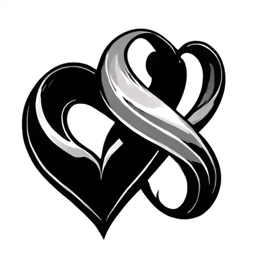 infinity and love symbols representing different tattoo design idea