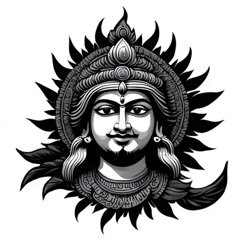 murugan , wealth, happiness, Tamil language logo combined tattoo design idea