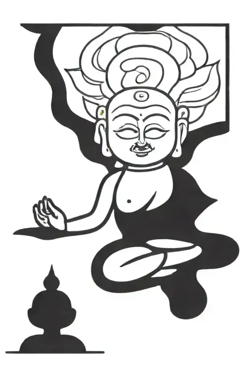 Buddha tattoo design idea