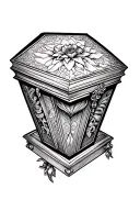 casket tattoo design idea