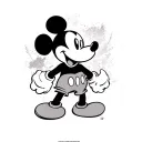tatted mickey mouse tattoo design idea